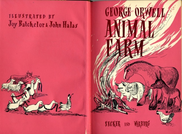Animal Farm book cover 1954