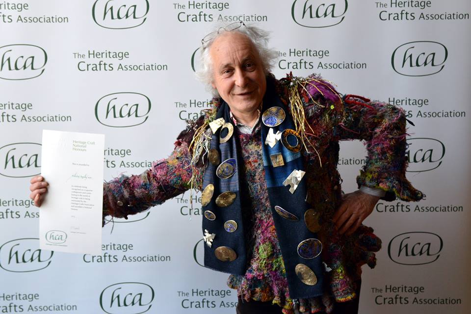 Malcolm Appleby MBE with his Heritage Crafts Award 2015