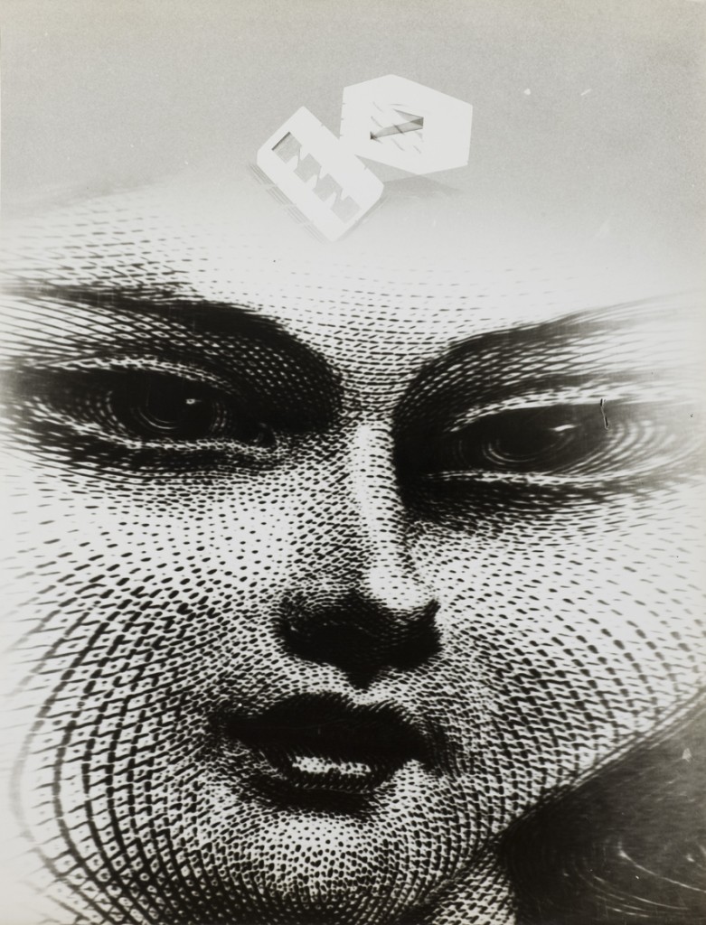 György Kepes, 1906-2001 Face Sculpture c.1939-1940, image: 352 x 273 mm © estate of György Kepes. Image courtesy Wilson Centre for Photography.